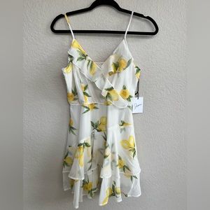 NWT white sundress with lemons
